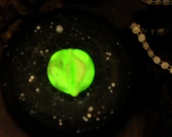Moon and Stars- phosphorescent celestial vulva/vagina sculpture, anatomical, mature