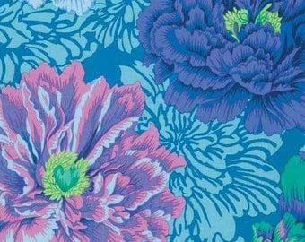 Kaffe Fassett Ombre Blue Stripes Fabric 1 by lucyintheskyquilts