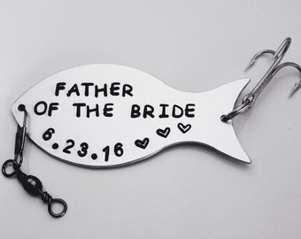 FATHER Of The BRIDE Gift, Fishing Lure Personalized, Gift For Dad, Gift For Father, Gift For Fisherman, Custom Fishing Lure