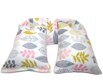 Heating Pad Microwavable Organic pink flannel - Flax seed heat pad - Microwave Heat Pack - Mothers Day Gift heat pack or cold pack