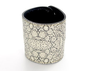 Leather Cuff Wallet also with Contactless Payment Chip - Lace