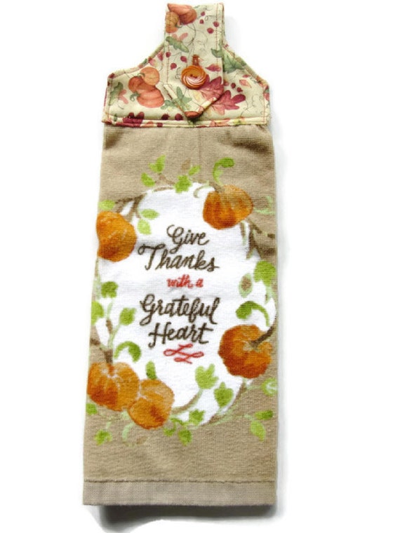 Thanksgiving Hanging Kitchen Towel Pumpkins Kitchen Towel