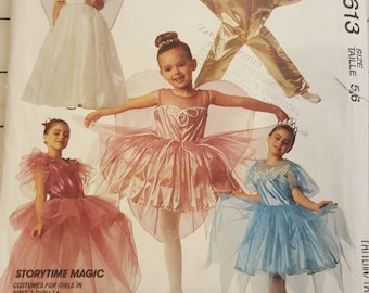 Girls Fairy Queen Princess Tinkerbell Star Ballerina 5 6 McCalls 5613