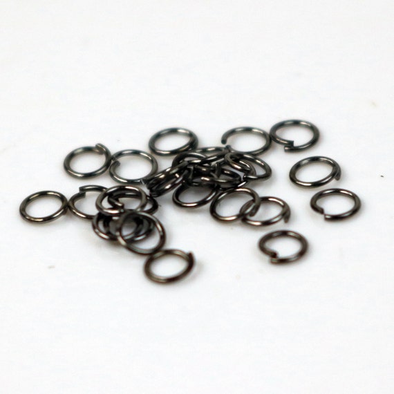 3mm THIN Jump Rings 200 Gunmetal Jump Rings Jumprings Open