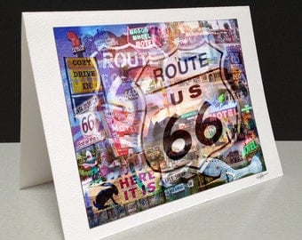 The Mother Road 5 x 7 Greeting Card - Route 66