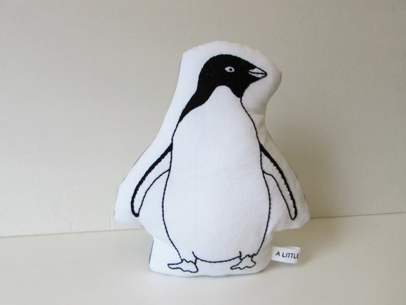 penguin plush pillow