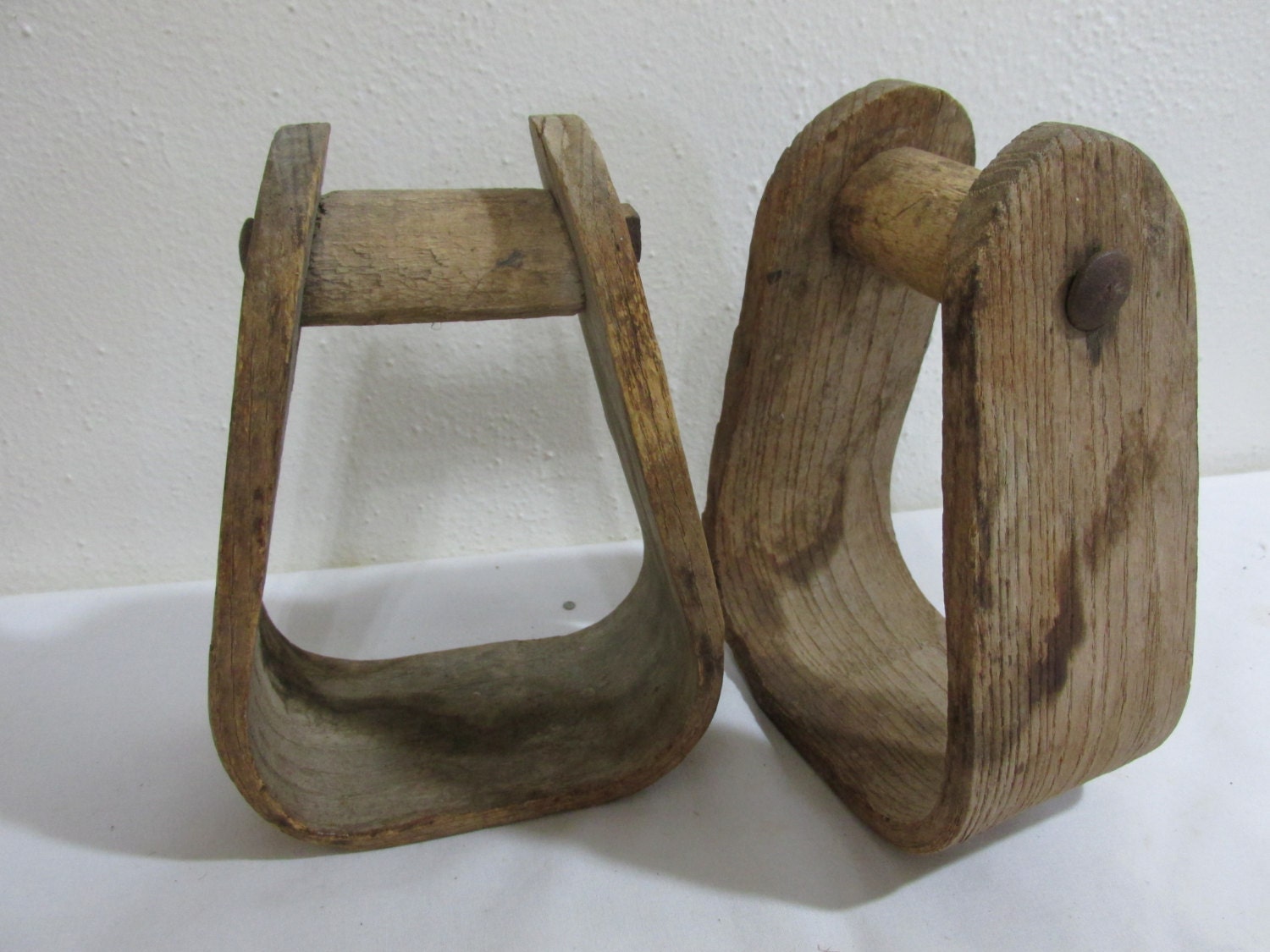 Antique Wood Stirrup Vintage Equestrian Horse Tack One Stirrup