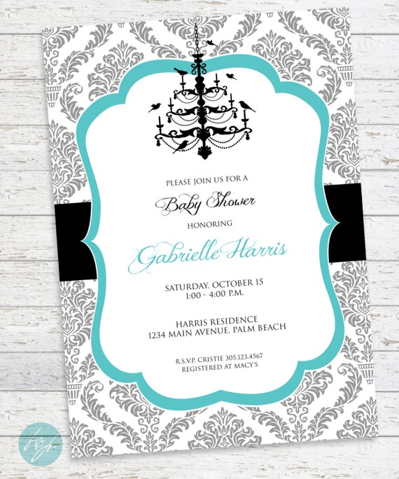 Breakfast At Tiffanys Baby Shower Invitation By Flairandpaper