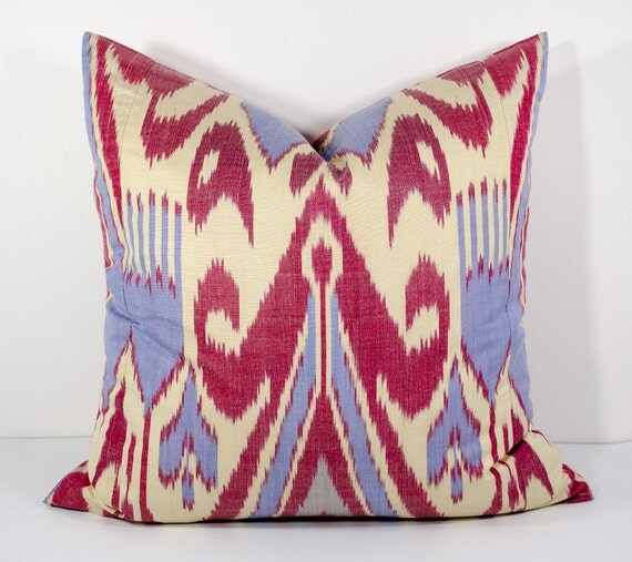 20x20 great patterns beautiful ikat pillow cover on sale red