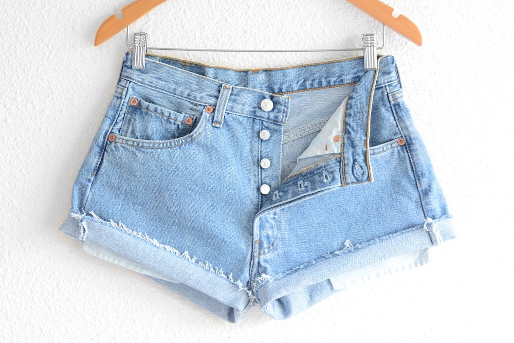 levi 501 shorts high waisted