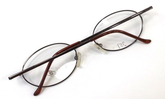 Vintage 90s Deadstock Eyeglasses Oval Frame Eye Glasses Copper 