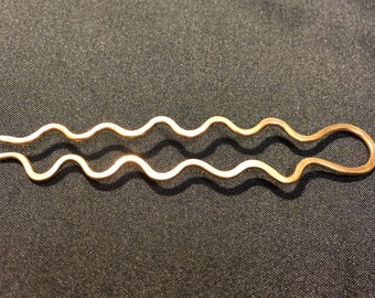 Forged Bronze Hair Pin Fork (nickel free)