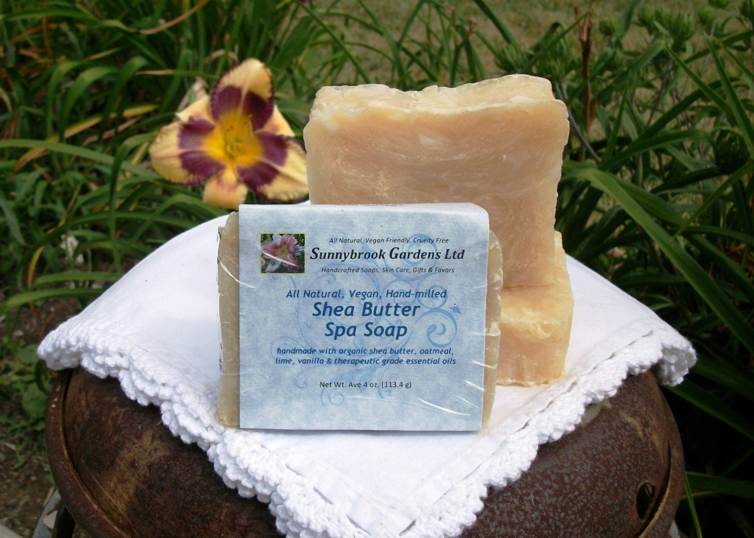 Shea Butter Spa Handmilled All Natural Soap vegan friendly