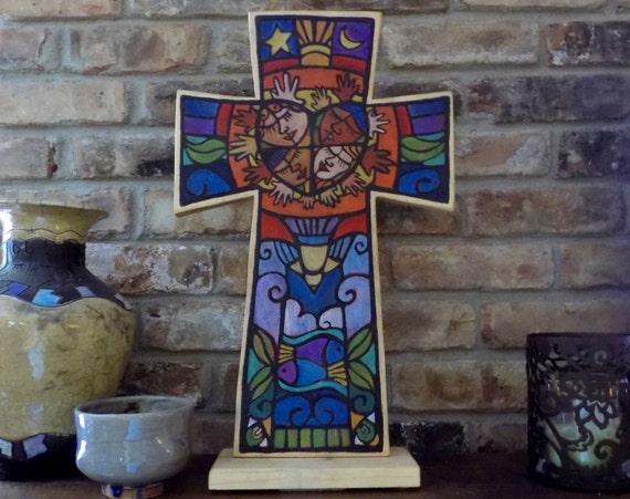 Custom Designed Table Top Wooden Cross