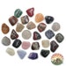 Small Mixed Stones Rune Set Hand Carved Elder Futhark With Manual & Pouch