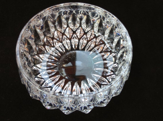 Items similar to Vintage Crystal Nut Bowl Candy Dish on Etsy