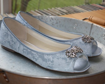 Items similar to Lace Shoe - Lace Wedding Shoes - Lace Flats - Wedding ...