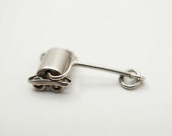 Vintage Articulated Sterling Vacuum Cleaner/Push Broom Charm