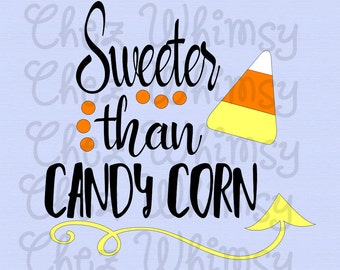 Sweeter Than Candy Corn SVG, Candy Corn SVG, Candycorn Svg, Halloween Svg, Candy Corn Design, Arrow Svg, Fall Svg Design