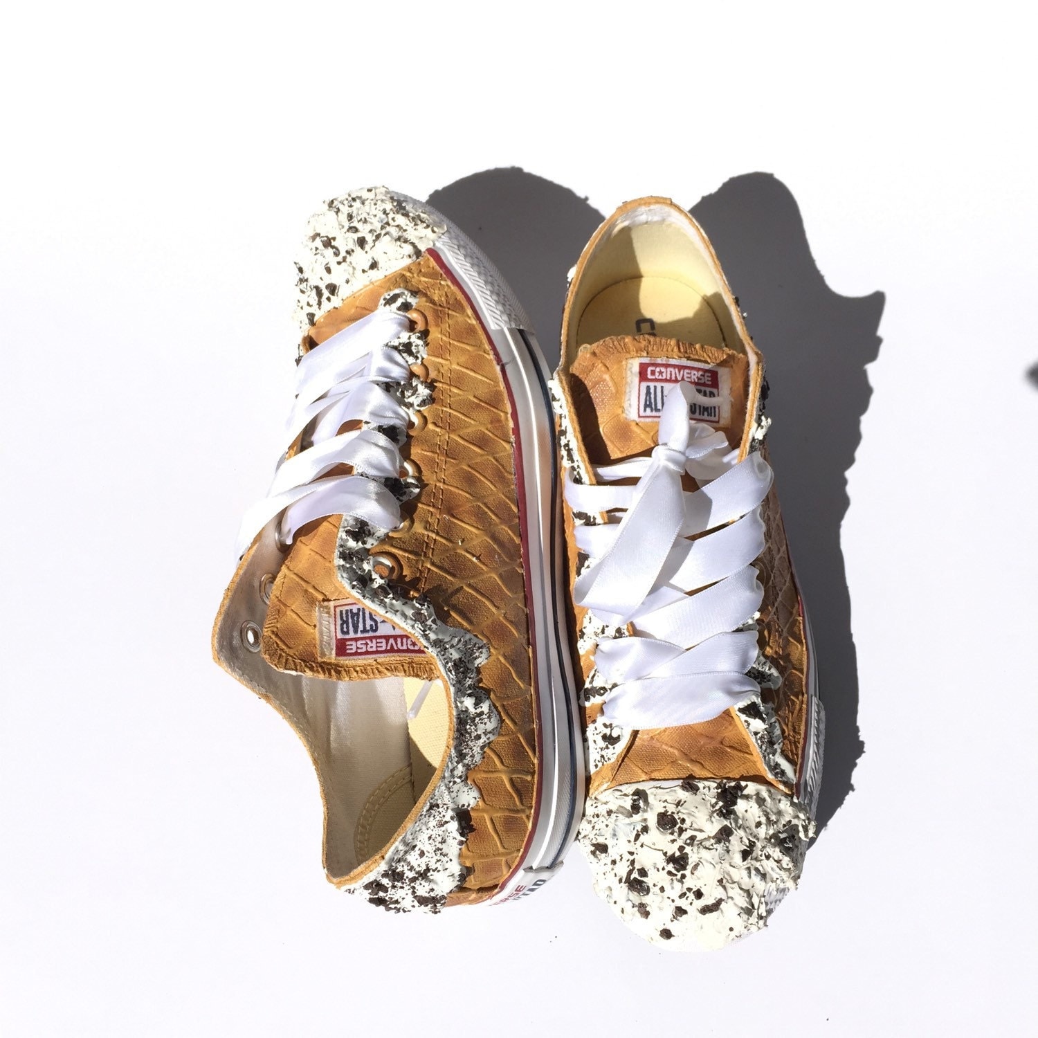 Cookies and Cream Ice Cream Custom Converse Ice Cream Shoes