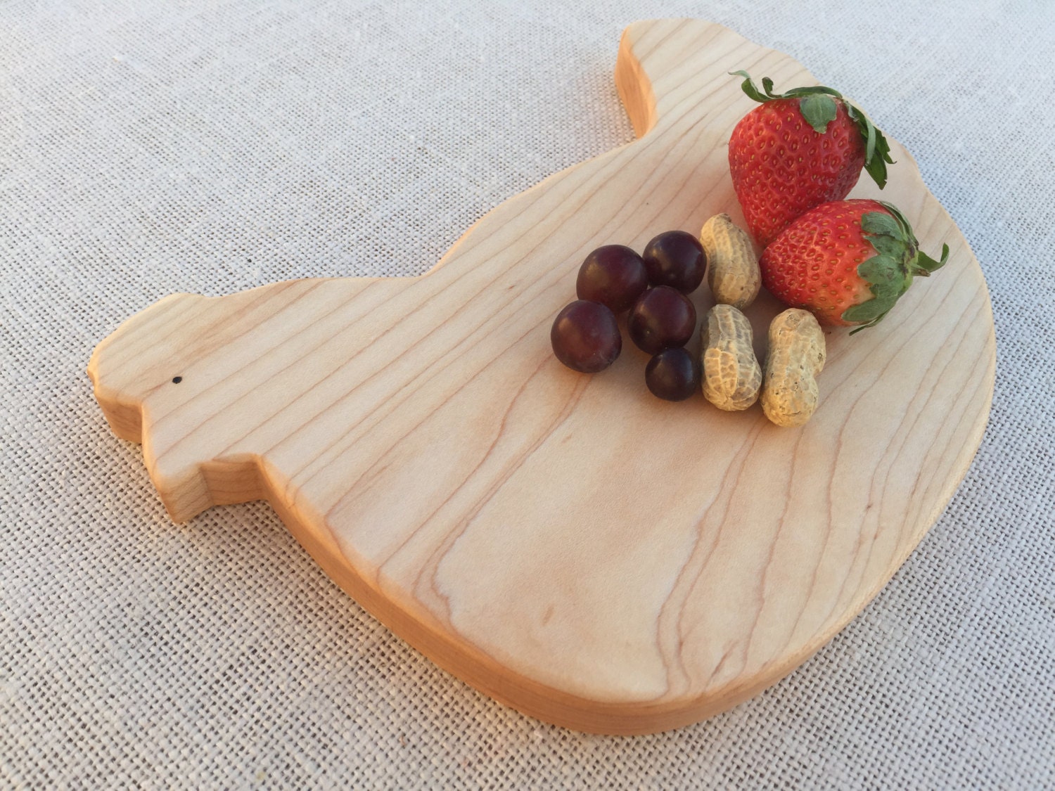 Maple Wood Animal Cutting Board Waldorf Breakfast Snack Board