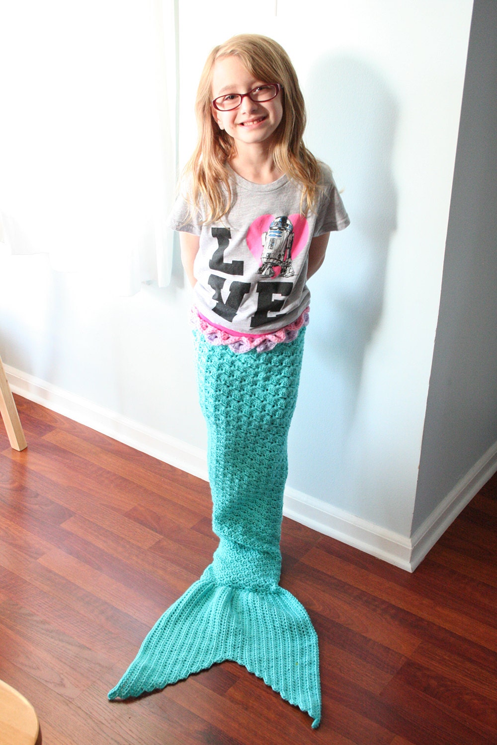 Crochet Mermaid Tail dress up mermaid costume by JandEdoodles