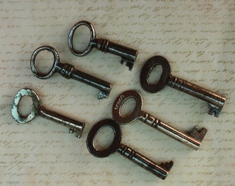 Skeleton Keys Small Vintage Cabinet Tea Chest Size