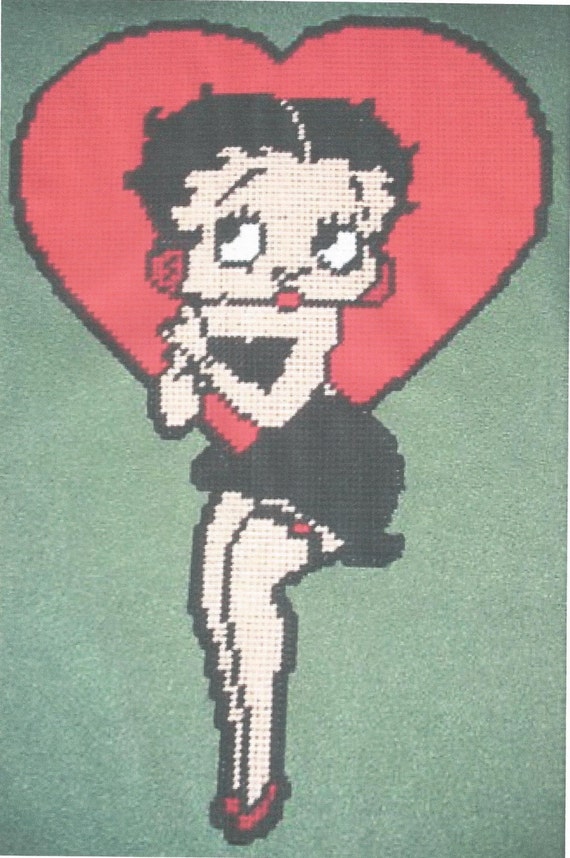 Betty Boop 1 Plastic Canvas Pattern