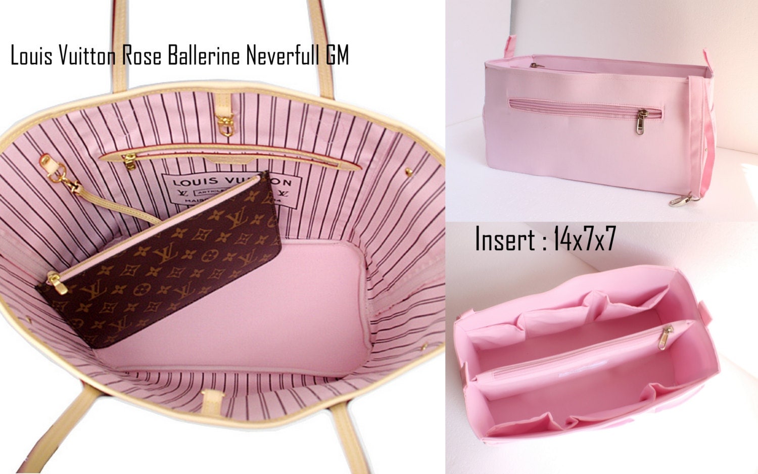 neverfull gm rose