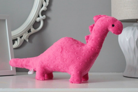 pink dinosaur plush