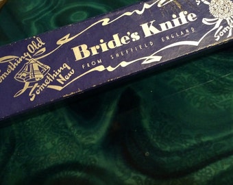 Vintage Wedding Cake Knife. Brides Knife. Vintage Wedding. Vintage Bridal Knife. Bride Gift.