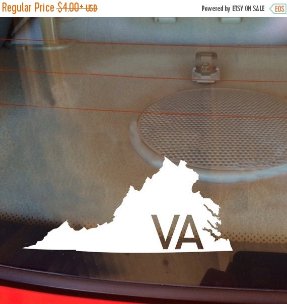 Virginia Car Decal State Decal Virginia Decal by DesignsByTenisha