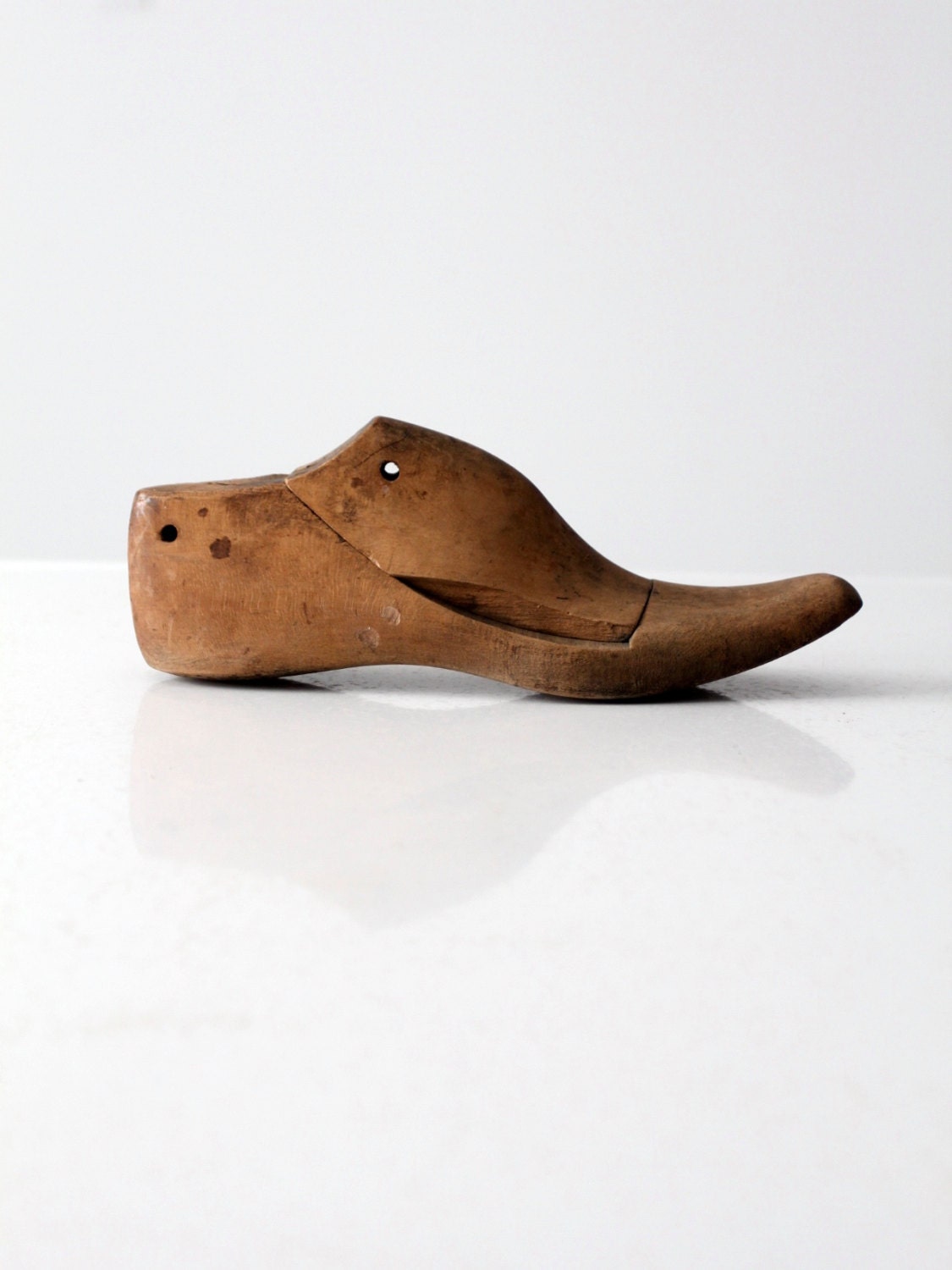 antique wood shoe form wooden cobbler's foot last