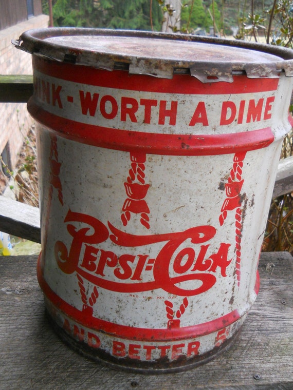 REDUCED1940's Antique Pepsi Cola 10 Gallon Soda Syrup by treefarm4