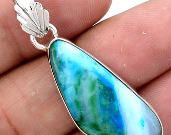 Peruvian Blue Opal Pendant Uno Momento