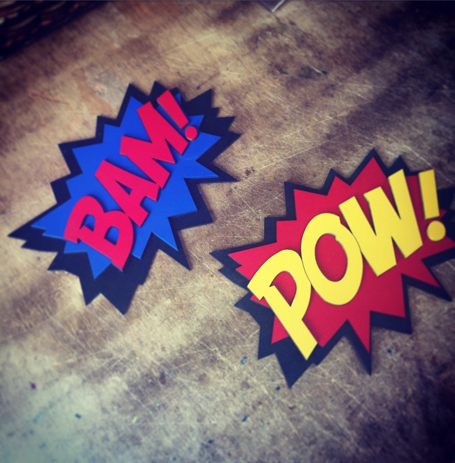 Comic Book Bam Quote Wall Art Plaque