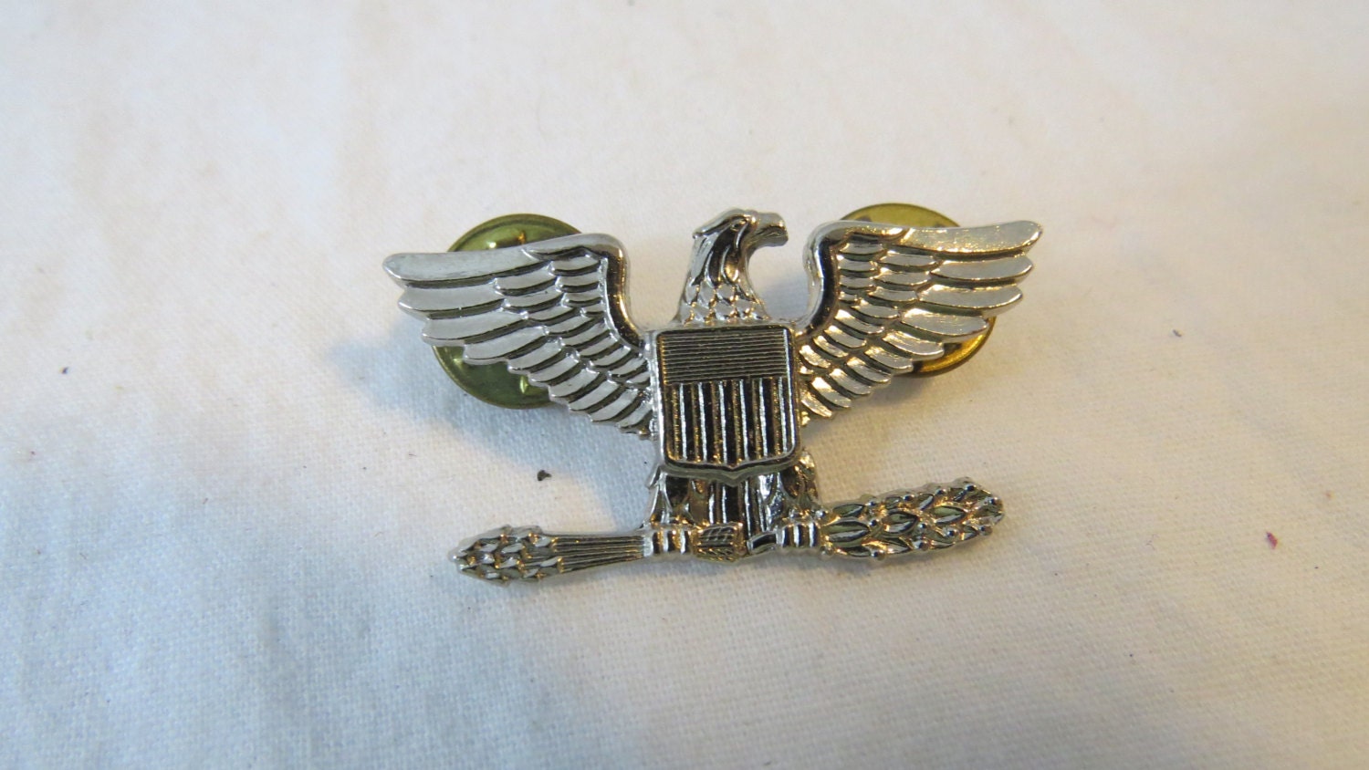 US Military Badge Silver Chrome Full Bird Colonel Pin Insignia