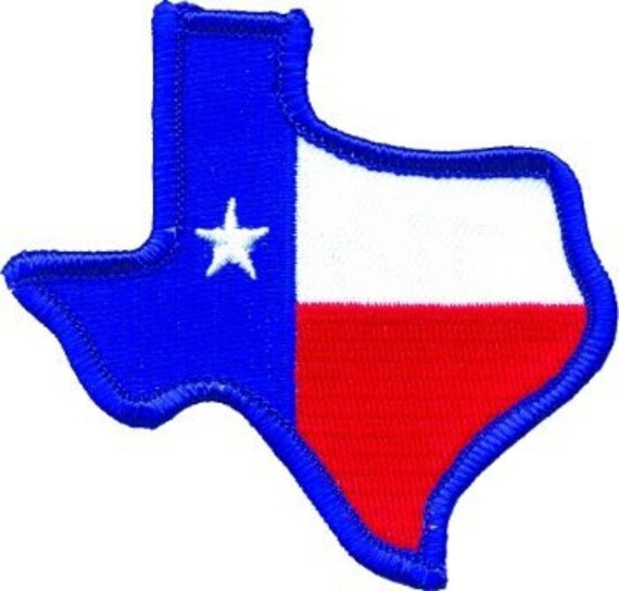 Texas State Outline Flag Patch 3 X 3 Motorcycle