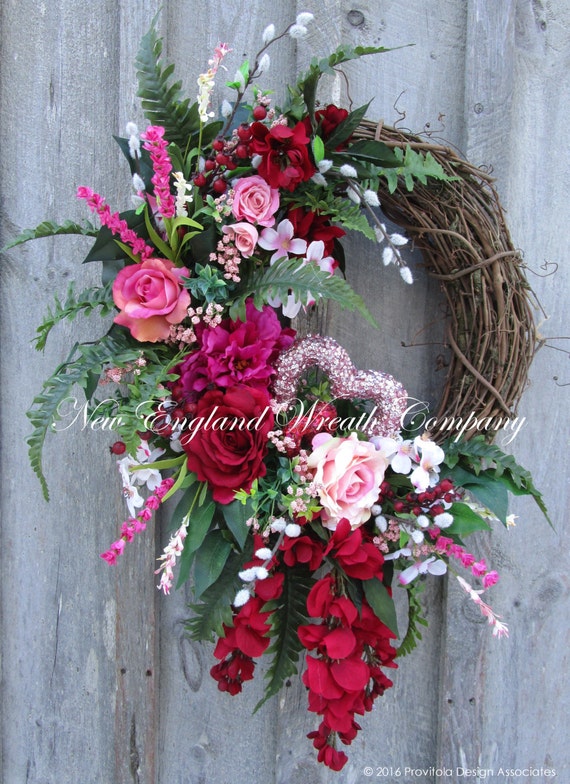 Valentine Wreath Heart Wreath Victorian Wreath Spring