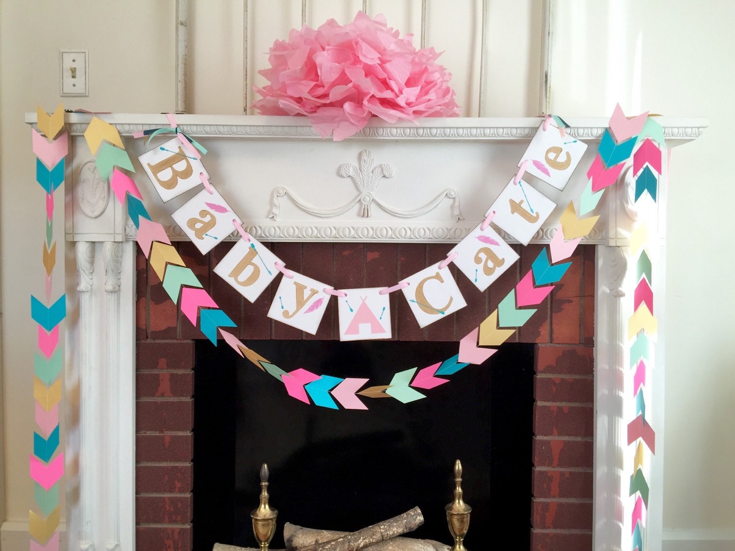 Aztec Baby Shower decoration Tribal baby shower decor