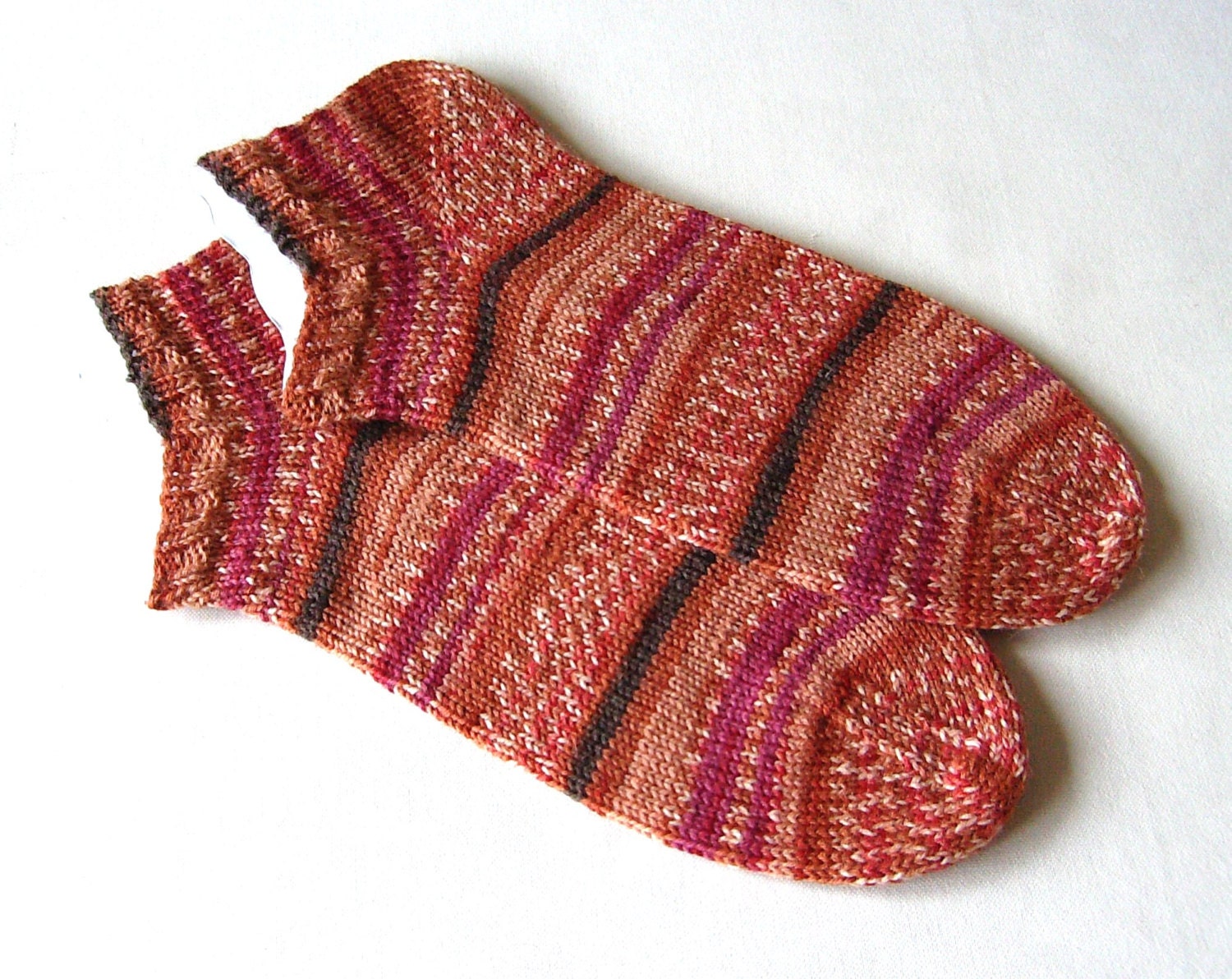 hand knit women sports socks athletic socks trainer socks