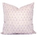 Quadrille Soft Lavender Volpi Pillow Cover 18x18 20x20