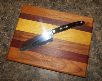 HandCrafted Multi-wood Cutting Board
