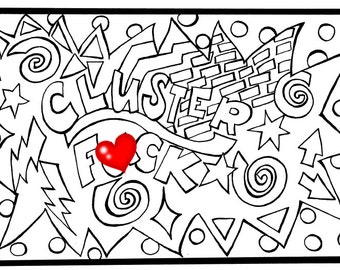 Curse words coloring | Etsy
