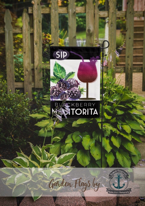 Blackberry Mojitorita Flag Summer Cocktail Beach House Or Boat Blackberry Mojitorita Flag Summer Cocktail Beach House Or Boat Decor Garden Large Size Via Dropdown Convo For Custom