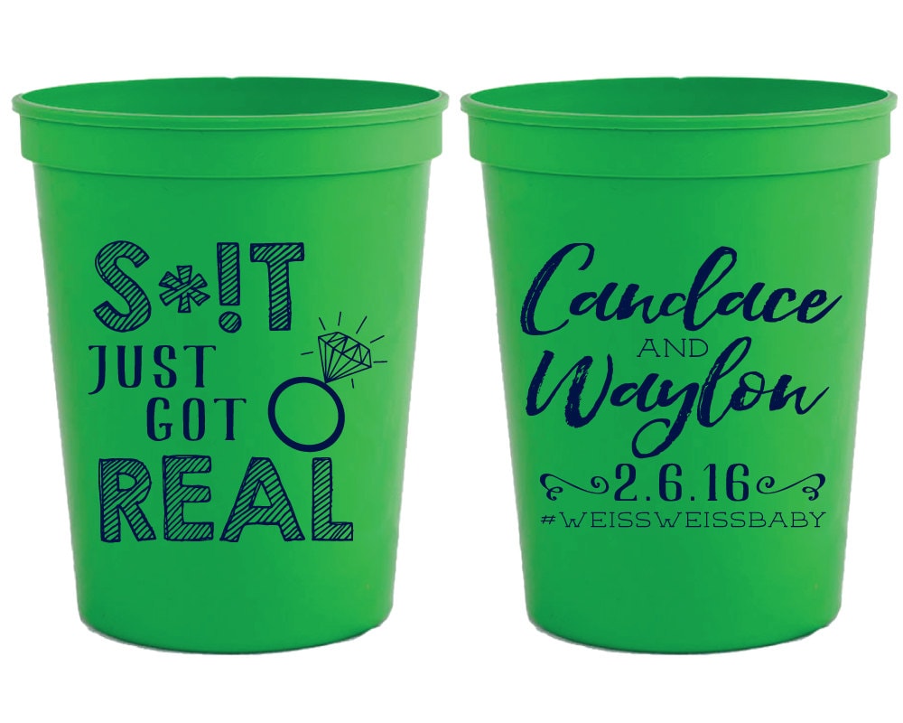 Fun Wedding Favors Just Got Real Personalized Wedding Cups