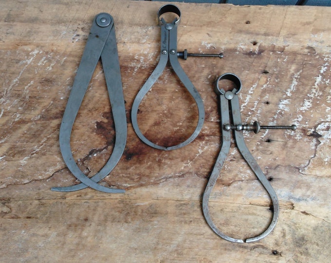 Vintage Calipers - Engineering Tools - Antique Tools - Machinist Calipers