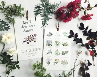 2018 North American Plants Calendar- 6 x 9