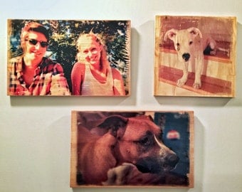 8x10" Custom Photo Transfer on Wood or Canvas