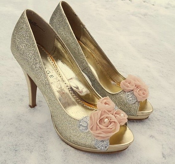 Items similar to Shoe Clips, Bridal Shoe Clips, Wedding Shoe CLips